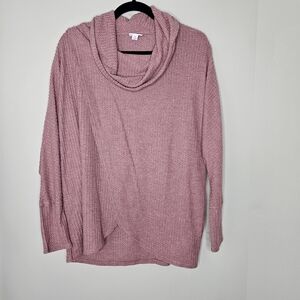 Lularoe Kristen Cowl Neck Pullover Sweater - Mauve Pink - Womens Medium